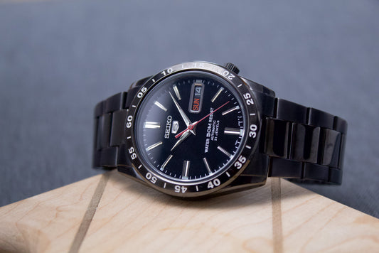 [Near Mint] 2012 Seiko 5 Automatic Deep Ink Black Dial Men's Wrist-Watch