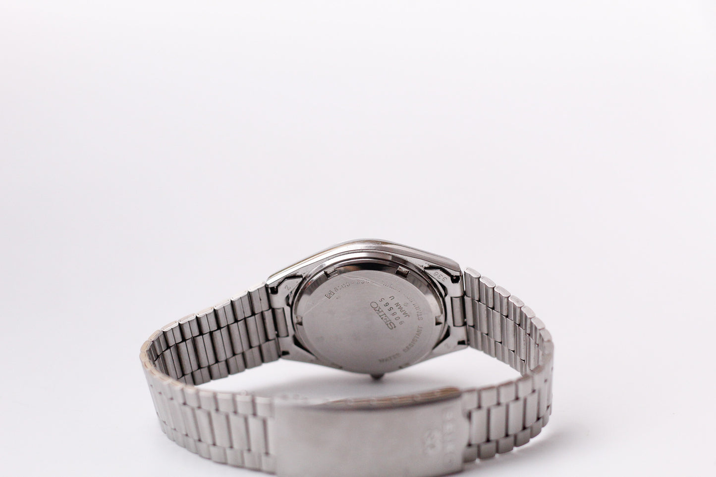 1979 Seiko SQ Straight Grain Silver Dial Men's Wrist-Watch