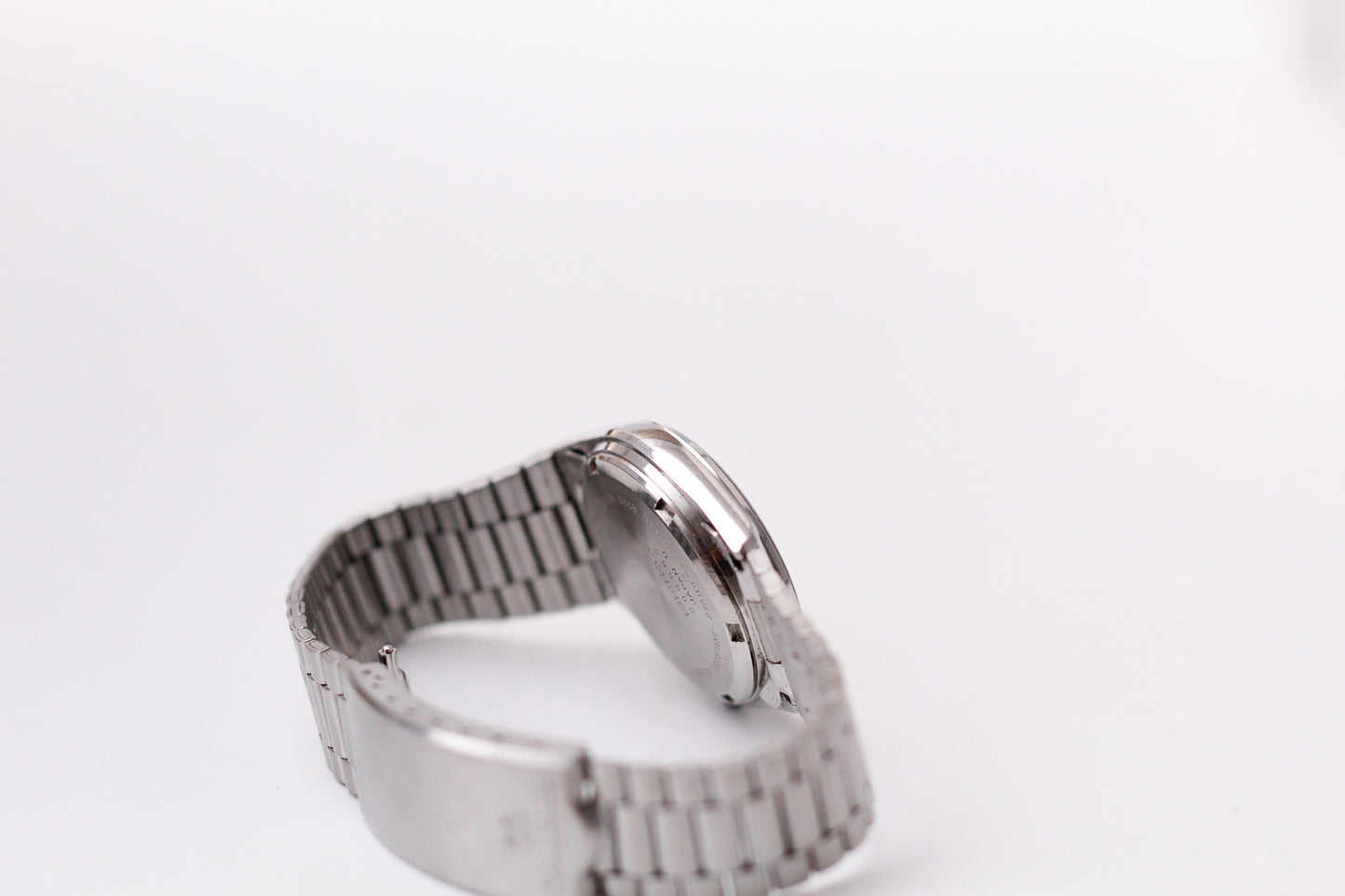 1979 Seiko SQ Straight Grain Silver Dial Men's Wrist-Watch