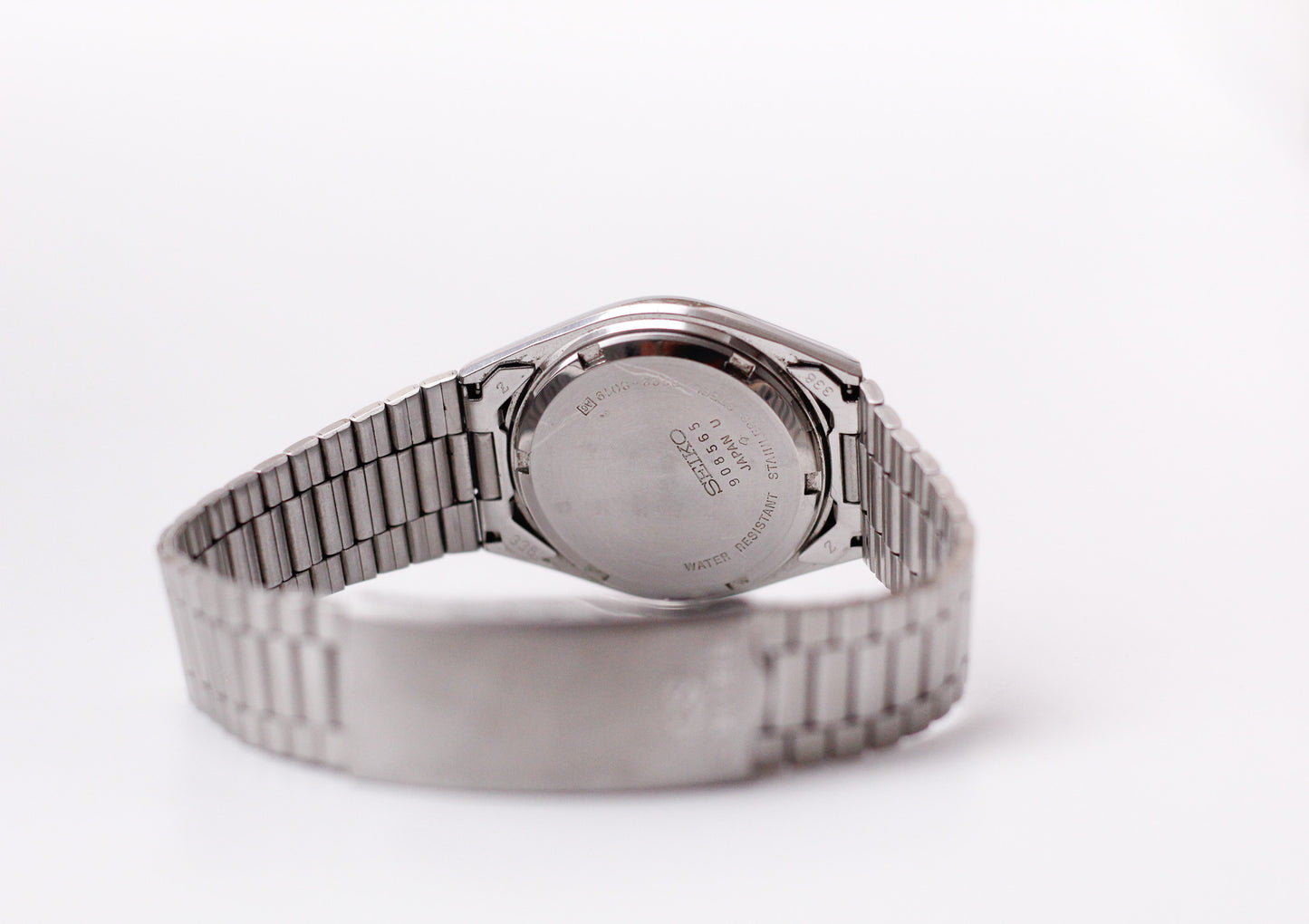 1979 Seiko SQ Straight Grain Silver Dial Men's Wrist-Watch