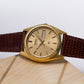 1980 Seiko Quartz 'Baby Day-Date' Golden Sunburst Dial Men's Wrist-Watch