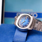 1977 Seiko Automatic Marine Blue Straight Grain Dial Men's Wrist-Watch W/Box & Papers