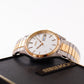 [Mint] Two Tone Seiko Quartz Straight Silver Dial Men's Wrist-Watch W/Box
