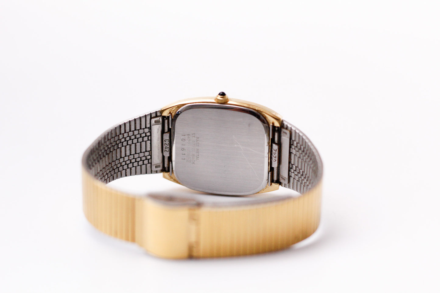 1981 Seiko Quartz Straight Grain Golden Gem Dial Men's Wrist-Watch