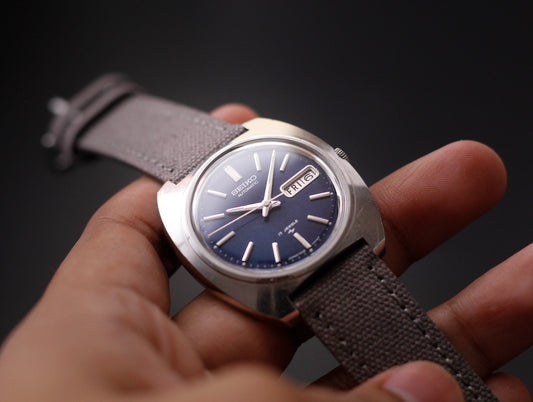 [Serviced] 1974 Seiko Automatic Marine Blue Dial Men's Wrist-Watch