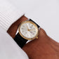 1998 Citizen Baby 'Day-Date' Champagne Sunburst Dial Two Tone Men's Wrist Watch