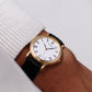 [New Old Stock] 2001 Pulsar Quartz Cream White Roman Numeral Dial Men's Wrist-Watch W/Box