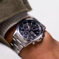 2000s Seiko Quartz Black-Sunburst Chronograph Men's Watch