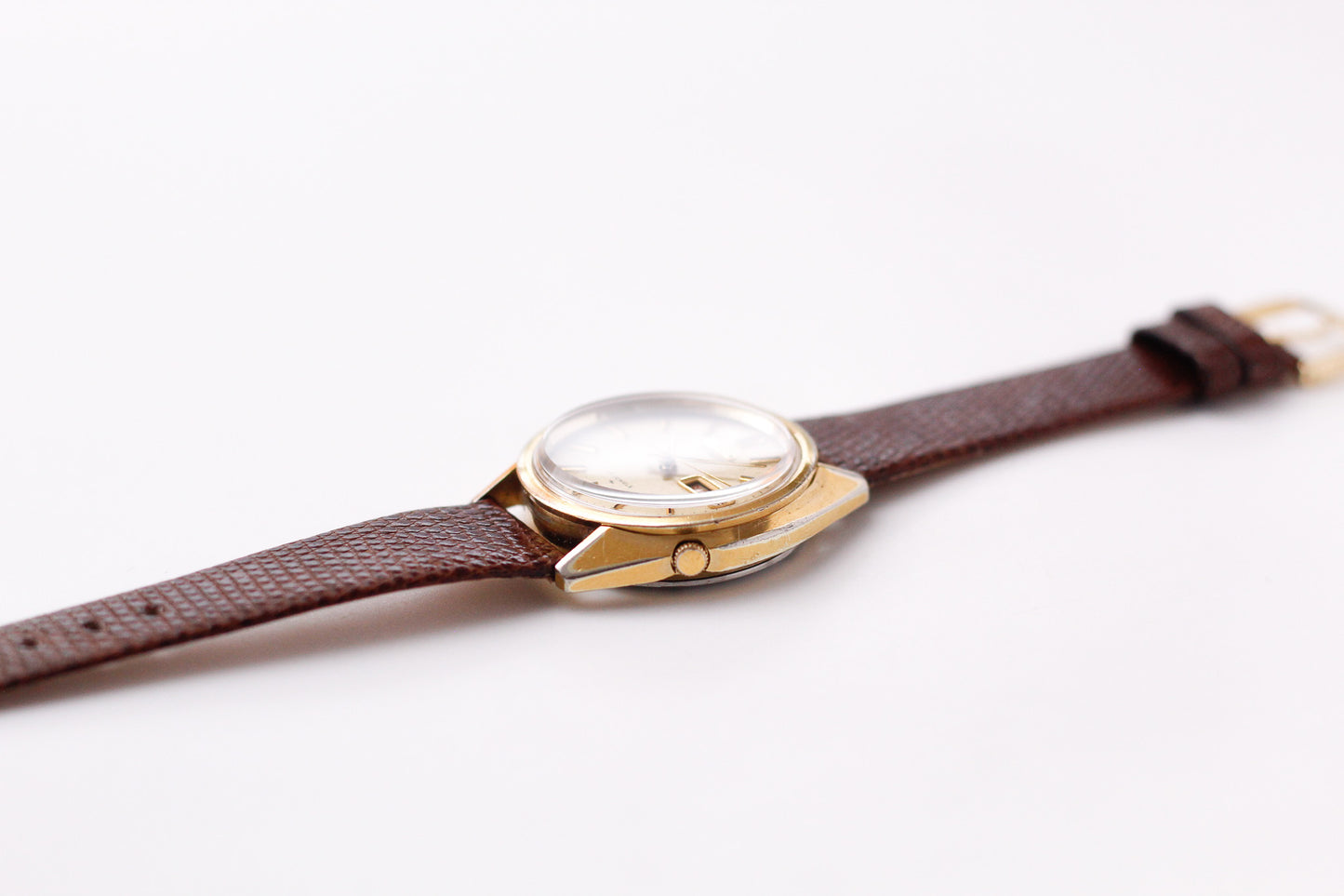 [Serviced] 1979 Seiko Automatic Reliced Golden Linen Dial Men's Wrist-Watch