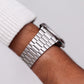 1979 Seiko SQ Straight Grain Silver Dial Men's Wrist-Watch