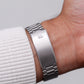 1979 Seiko SQ Straight Grain Silver Dial Men's Wrist-Watch