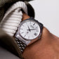 1980 Seiko Type II Straight Grain Silver Dial Men's Wrist-Watch