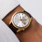 1969 Seiko 5 Automatic Silver Sunburst Dial Fluted Men's Wrist-Watch
