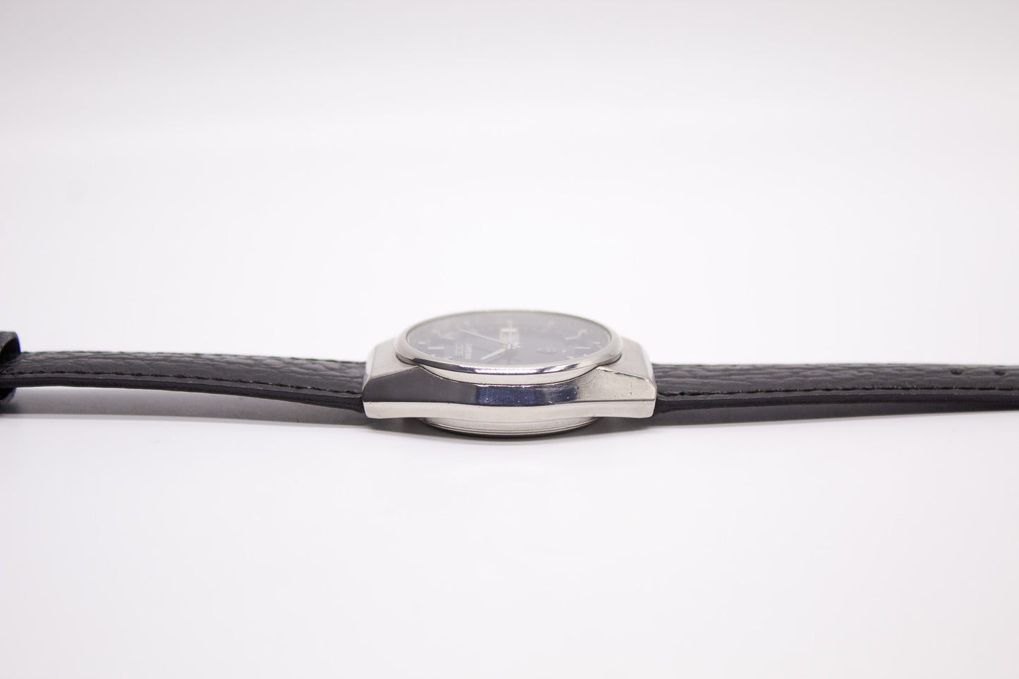 1976 Seiko King Quartz Marine Blue Sunburst Dial Men's Wrist-Watch