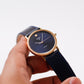 1980 Pulsar Quartz Marine Blue Sunburst Dial Men's Wrist-Watch