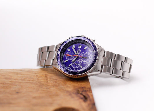 2008 Seiko 'Baby Flightmaster' Chronograph Men's Wrist-Watch