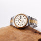 1990s Lorus Quartz Champagne Sunburst Dial Two Tone Case Men's Wrist-Watch