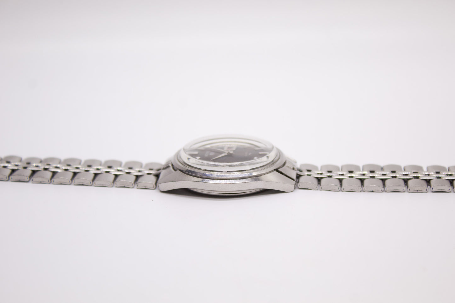 [Serviced] 1968 Seiko 5 Automatic Charcoal Sunburst Dial Men's Wrist-Watch
