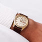 [Serviced] 1979 Seiko Automatic Reliced Golden Linen Dial Men's Wrist-Watch