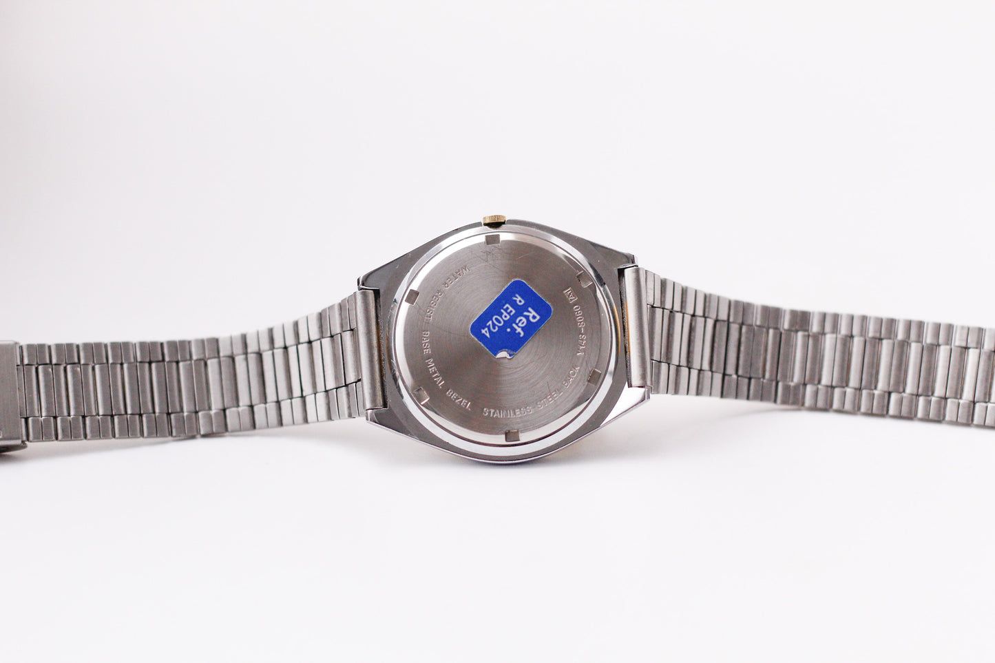 1990s Lorus Quartz Champagne Sunburst Dial Two Tone Case Men's Wrist-Watch