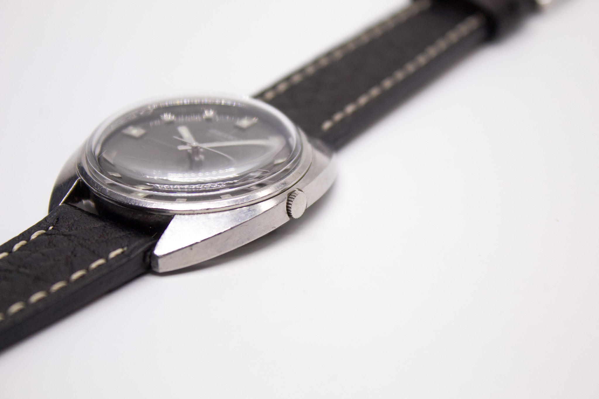 Serviced] 1970 Seiko Automatic Charcoal Cross-Hair Sunburst Dial