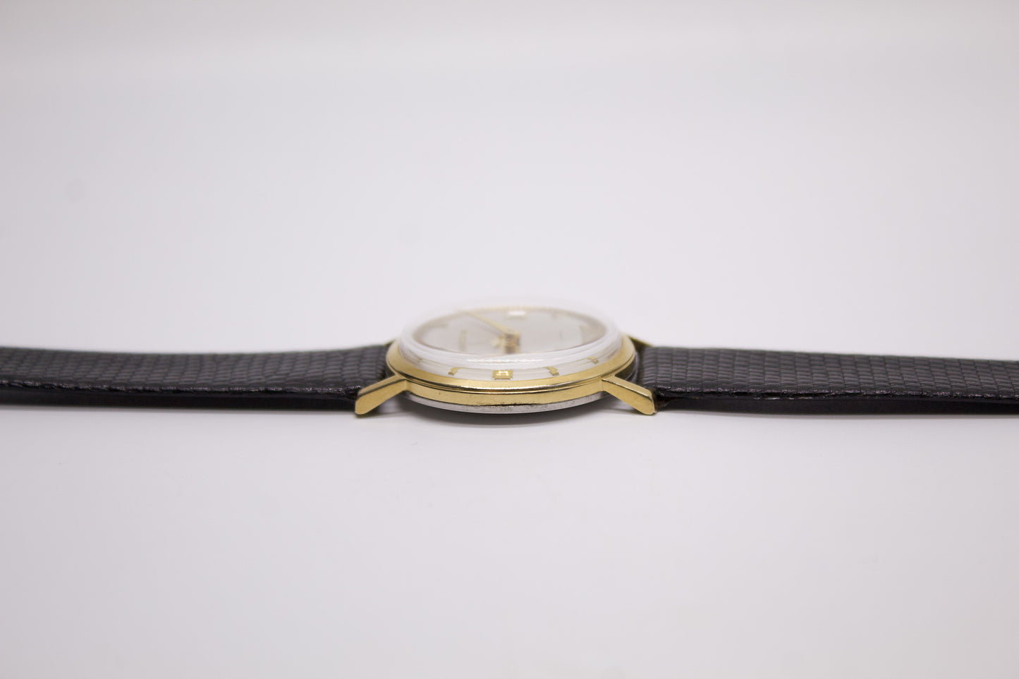 [Serviced] 1958 Bulova Mechanical 'Baby Calatrava' Cream White Dial Men's Wrist-Watch