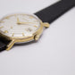 [Serviced] 1958 Bulova Mechanical 'Baby Calatrava' Cream White Dial Men's Wrist-Watch