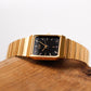 1989 Citizen Quartz I Black Dial Golden Tank Men's Wrist-Watch