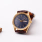 1998 Citizen Quartz 'Baby Day-Date' Marine Blue Dial Men's Wrist-Watch