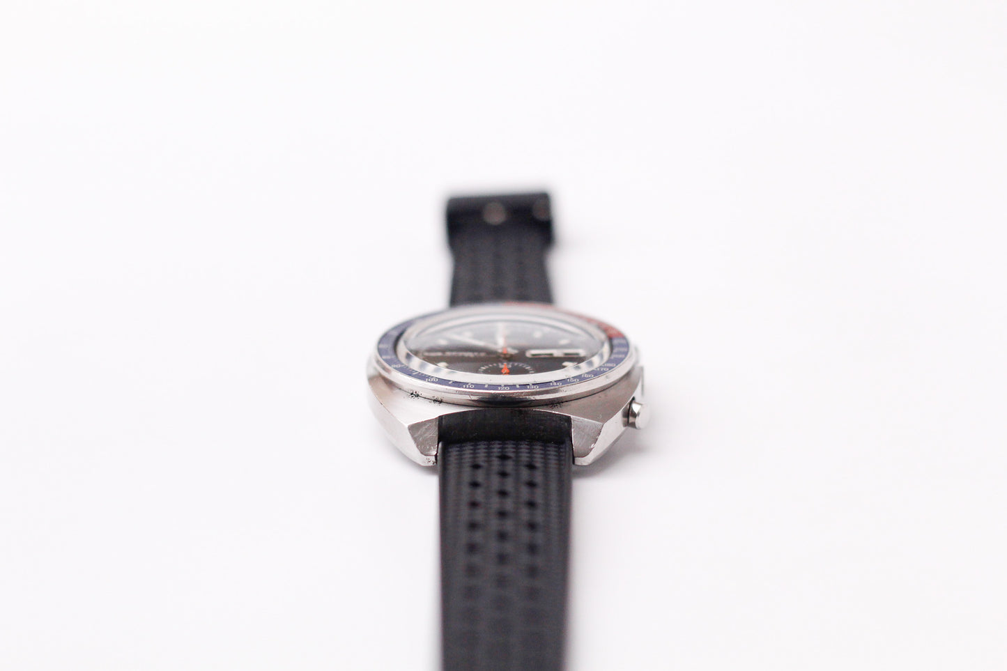 [Serviced] 1970 JDM Seiko Speedtimer Automatic Chronograph Deep Blue Dial Men's Wrist Watch