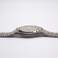 [Near Mint] 1986 Seiko SQ Two Tone Gray Dial Sand Blasted Case Men's Wrist-Watch