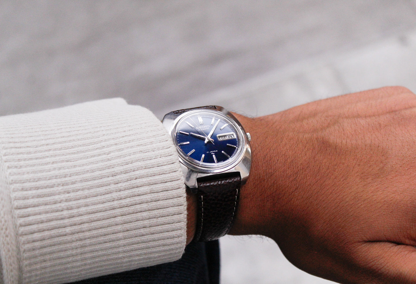 1971 Seiko Automatic Marine Blue Dial Men's Wrist-Watch