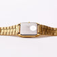 1989 Citizen Quartz I Black Dial Golden Tank Men's Wrist-Watch
