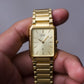 [Mint] 1990s Citizen Gold Toned Tank Men's Wrist-Watch