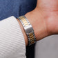 1990s Lorus Quartz Champagne Sunburst Dial Two Tone Case Men's Wrist-Watch
