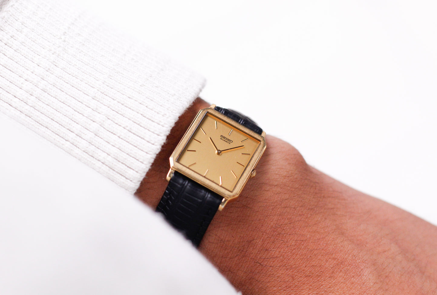 1996 Seiko Quartz Golden Tank Men's Wrist-Watch