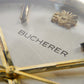 [Serviced] 1970s Bucherer Chronometer Straight Grain Silver Dial Men's Wrist-Watch