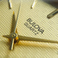 1990s Bulova Decagon Tank Gold Toned Men's Wrist Watch