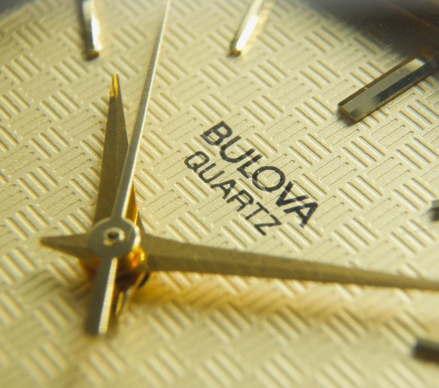 1990s Bulova Decagon Tank Gold Toned Men's Wrist Watch