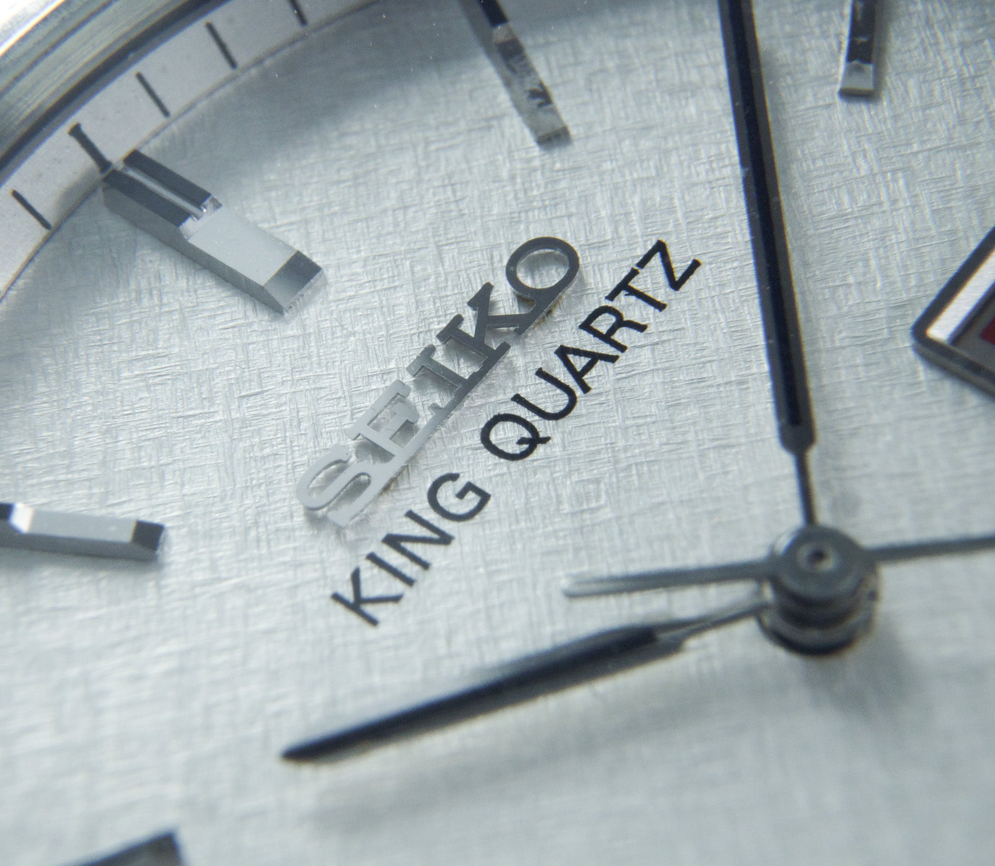 Serviced] 1981 Seiko King Twin Quartz Snowy Tapestry Dial Men's