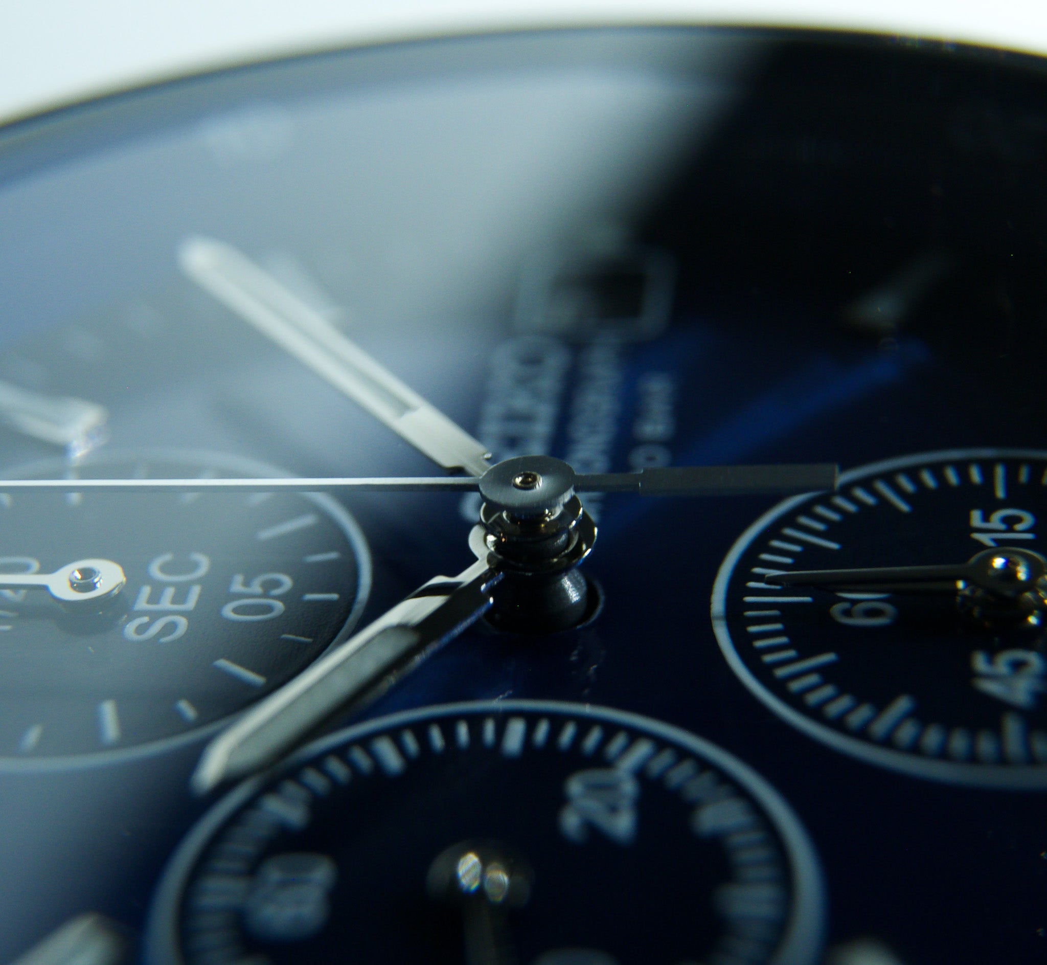 Mint] 2000s Seiko Deep sea Blue-Sunburst Chronograph Men's