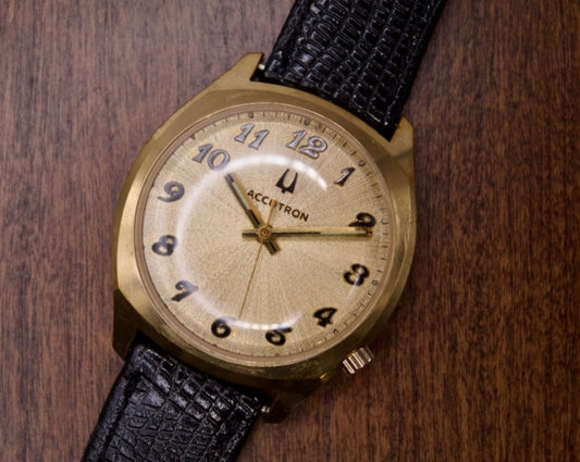 Vintage 1960s Bulova Accutron 10K Gold Filled (Smooth Sweeping Seconds Hand)