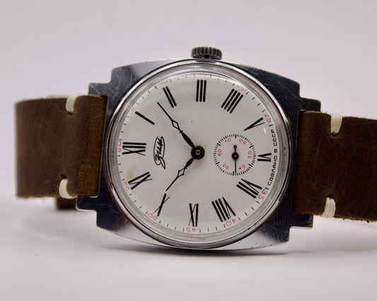 1980s USSR Zim Industrial Style Wrist Watch
