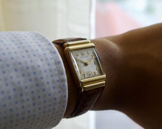 Vintage 1930's Hamilton Tank Style Watch