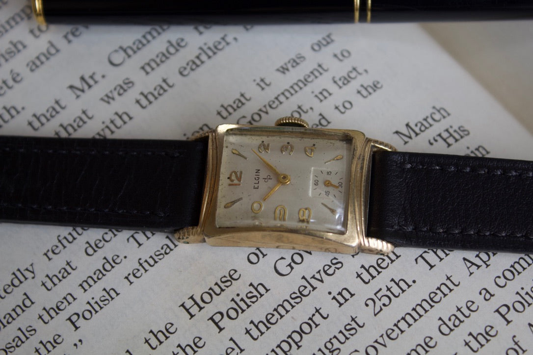 Vintage 1950s Elgin Tank Style Men's watch