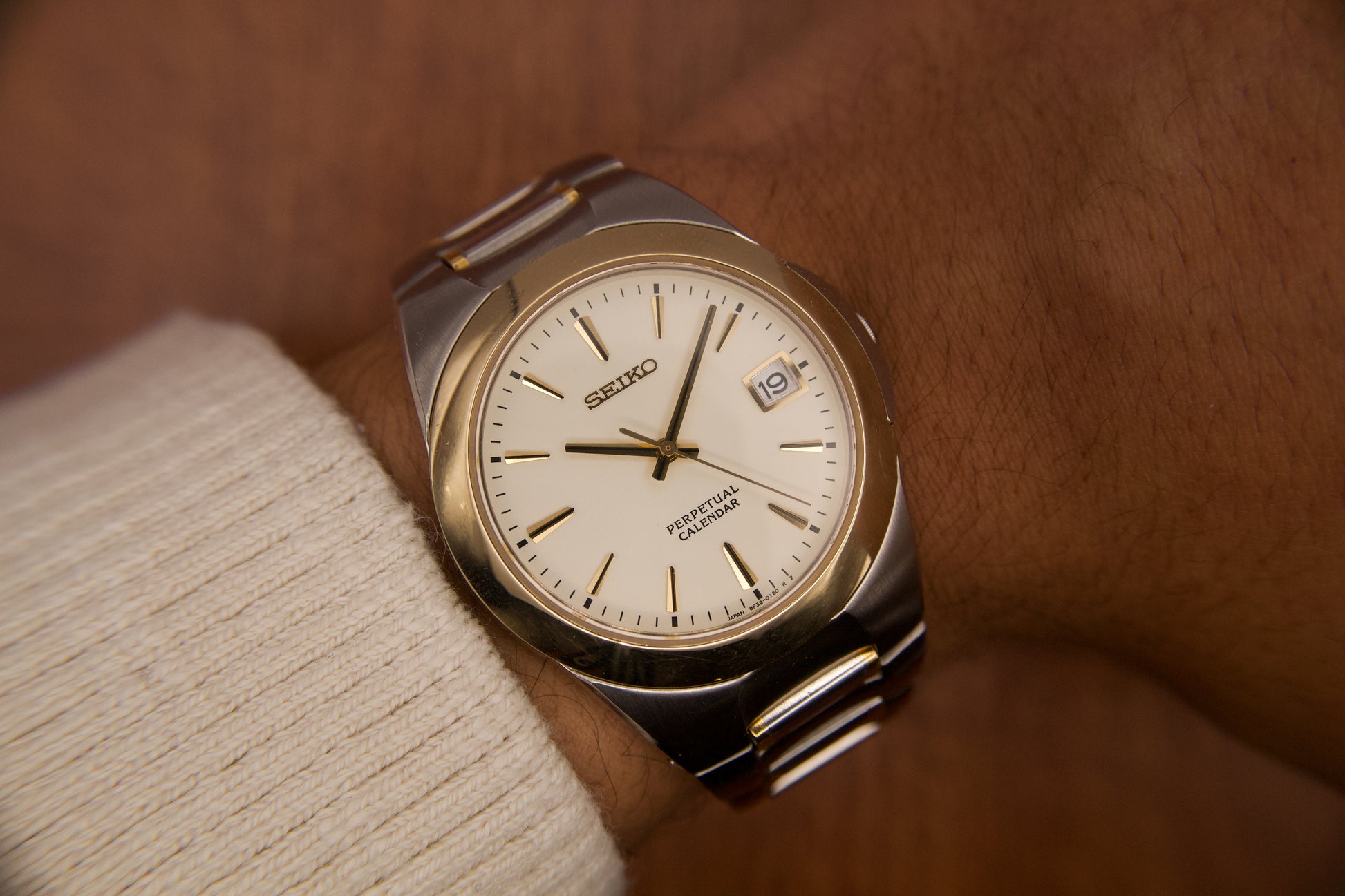 1999 Seiko Perpetual Calendar Two Toned Quartz Men's Wrist-Watch