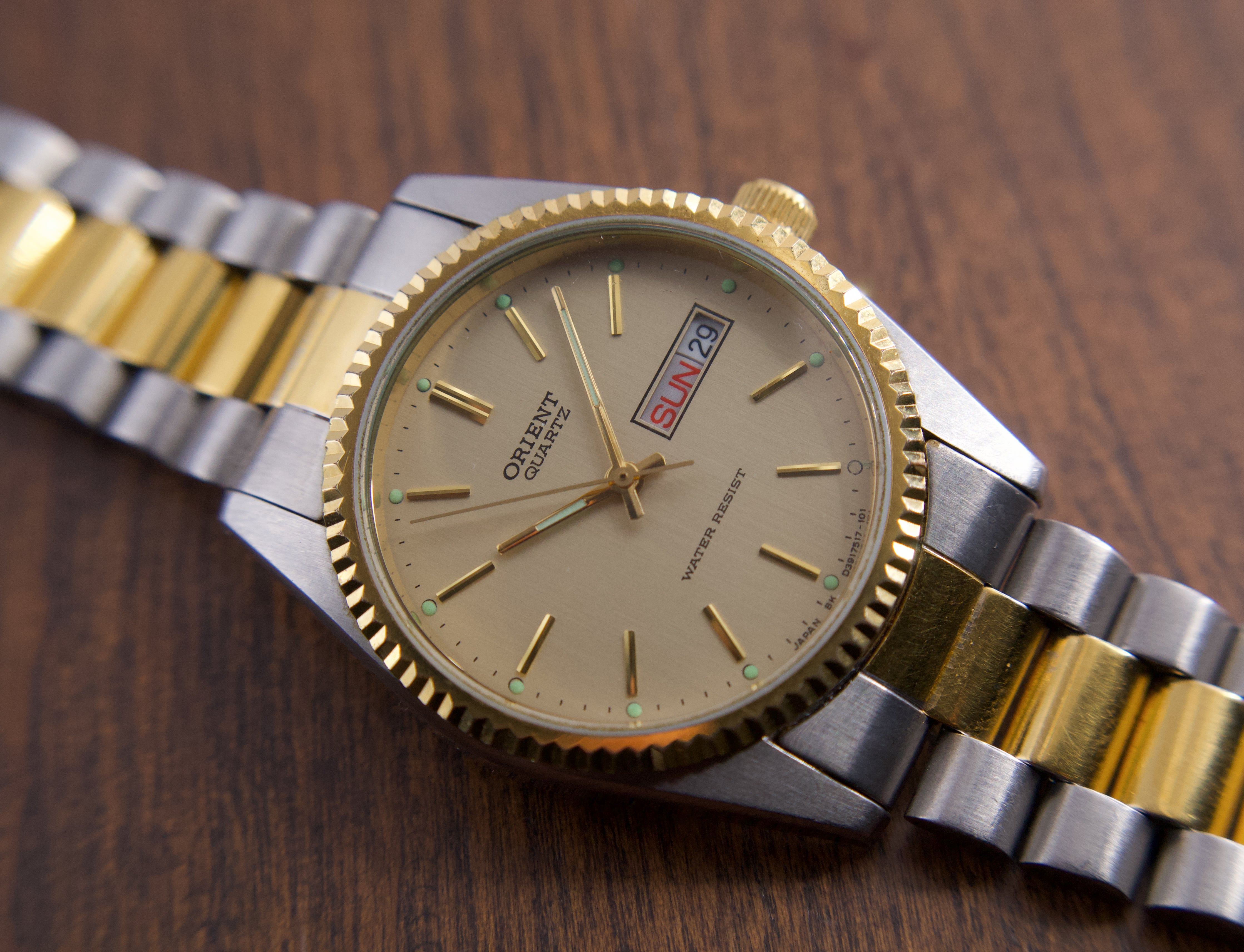 Orient fluted online bezel