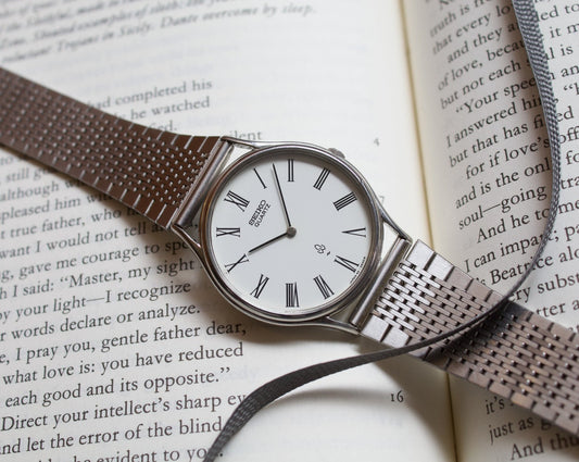 1986 Seiko Stark White Men's Dress Watch