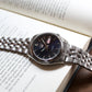 2000s Seiko 5 Navy Blue Ghost Logo Men's Wrist-Watch